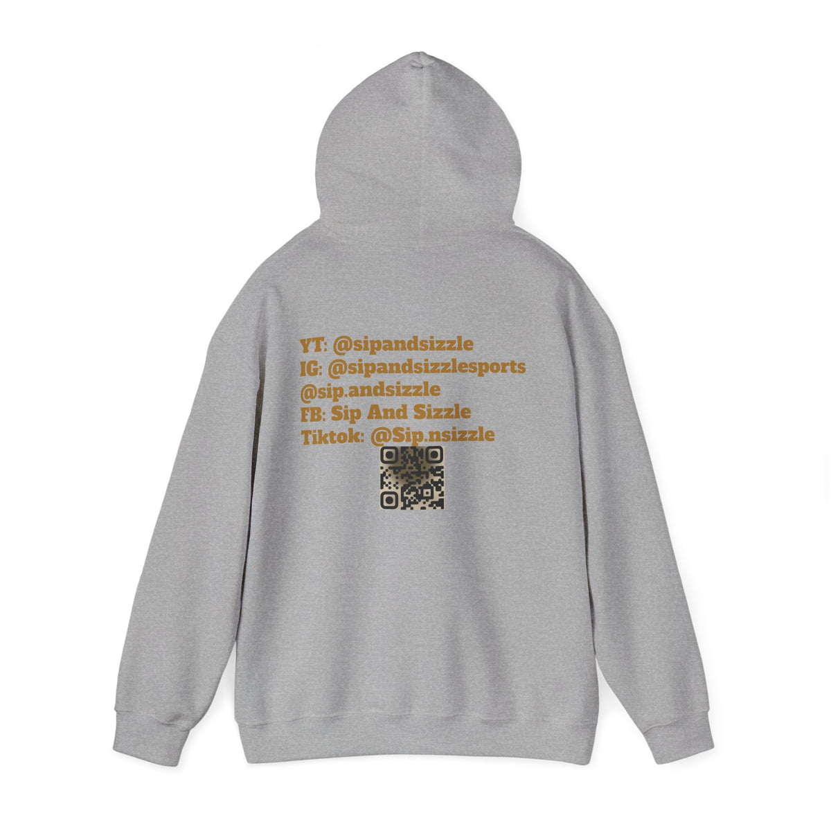 Copy of Sip & Sizzle Sports Hoodie — Sports Podcast Logo Pullover