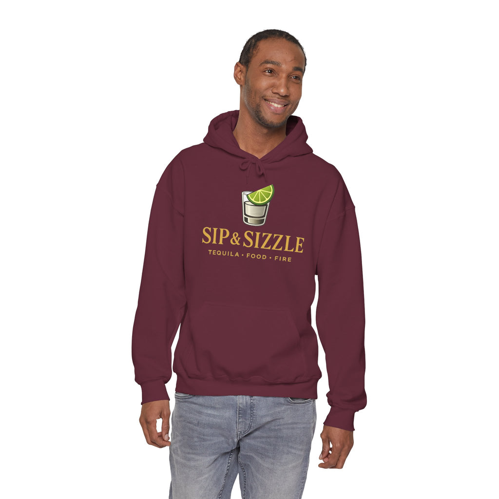 Sip & Sizzle Hoodie — Tequila Lime Shot Graphic Pullover