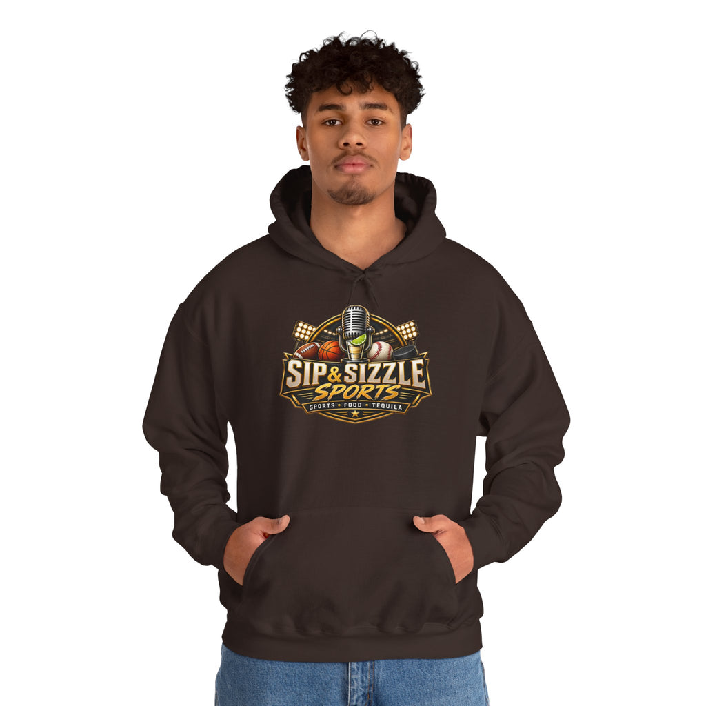 Copy of Copy of Sip & Sizzle Sports Hoodie — Sports Podcast Logo Pullover