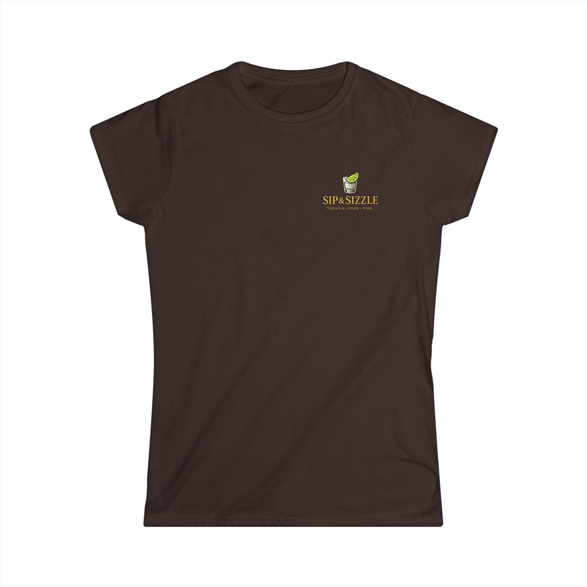 Women's Tee — "Sip & Savor" Mini Coffee Cup Graphic