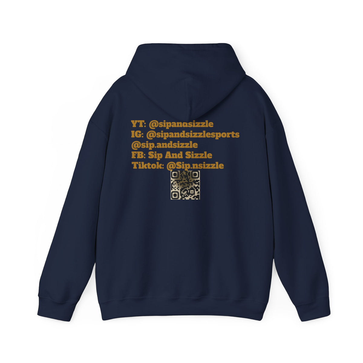 Copy of Sip & Sizzle Sports Hoodie — Sports Podcast Logo Pullover