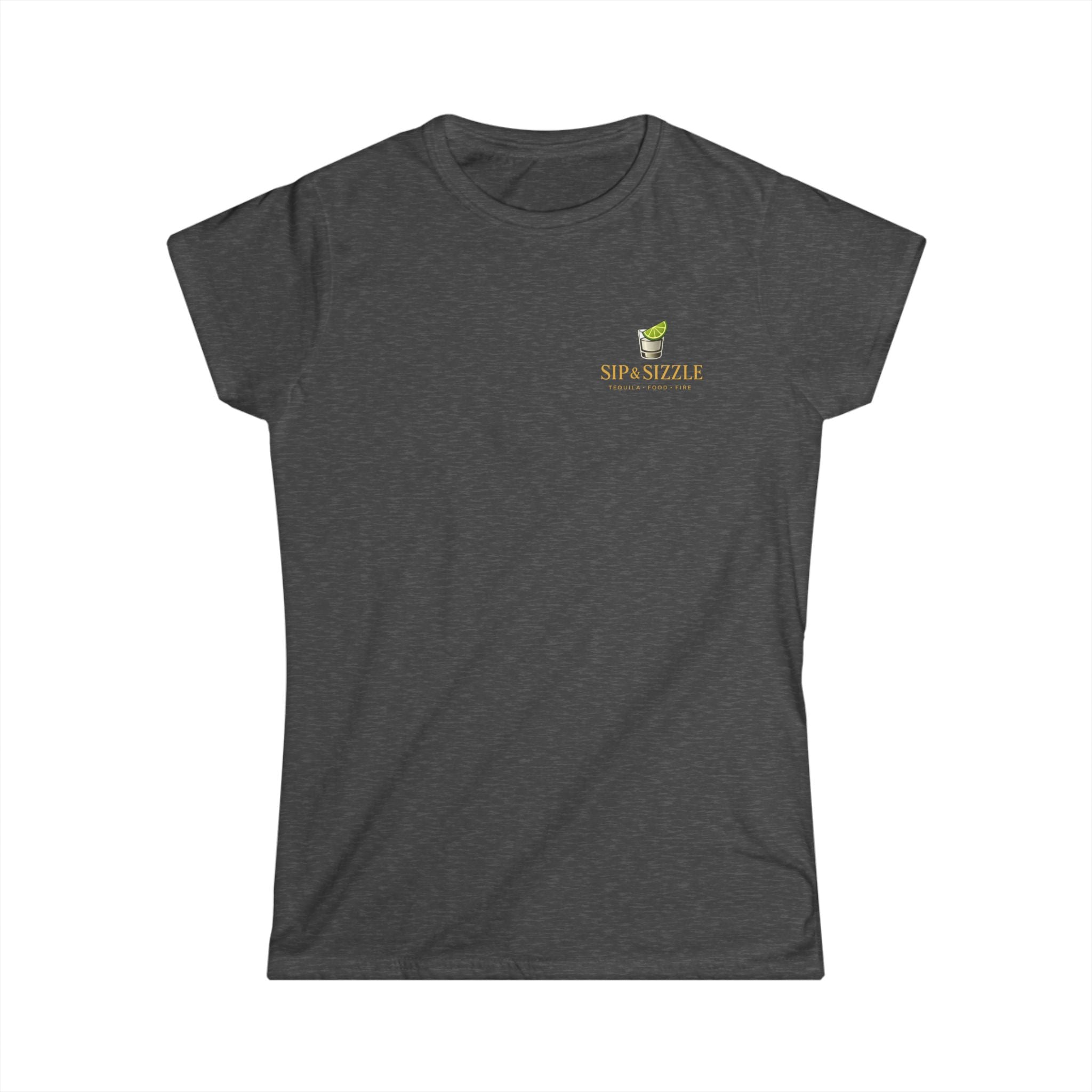 Women's Tee — "Sip & Savor" Mini Coffee Cup Graphic