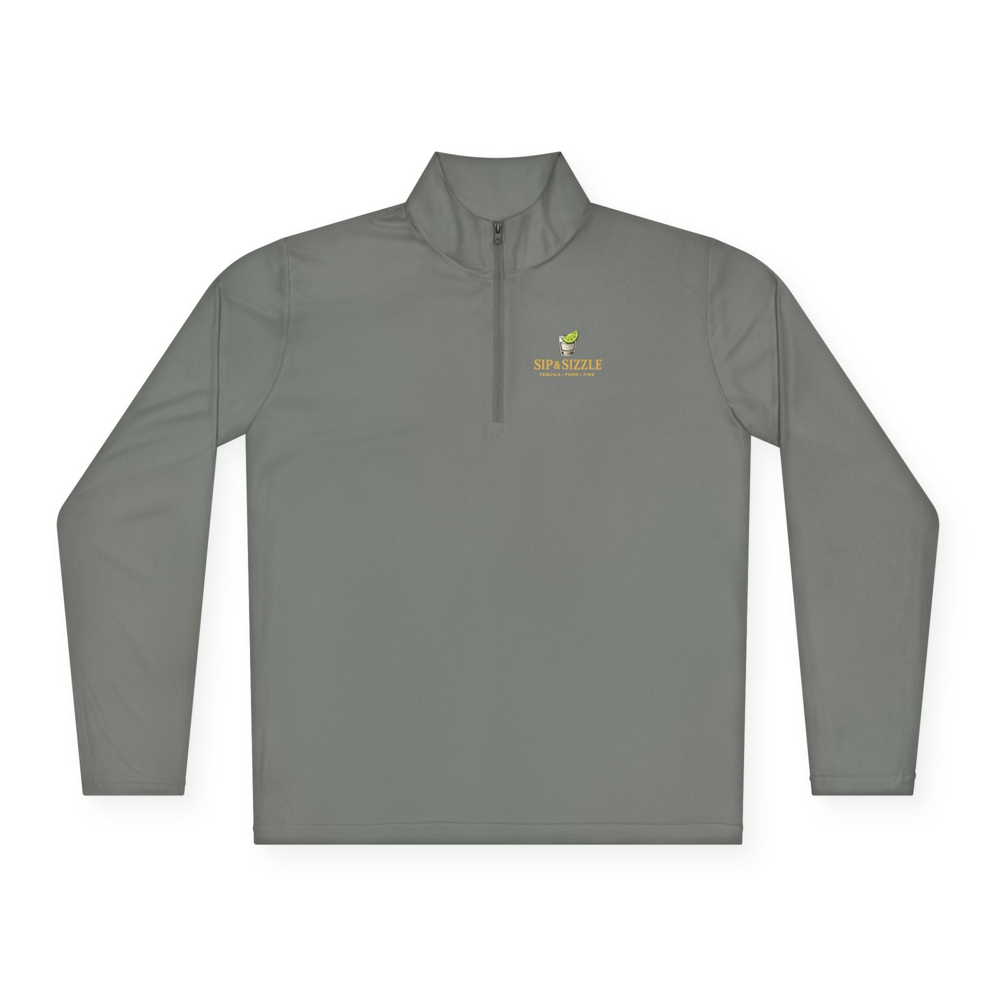 Quarter-Zip Pullover — "Sip & Sizzle" Avocado Bar Logo