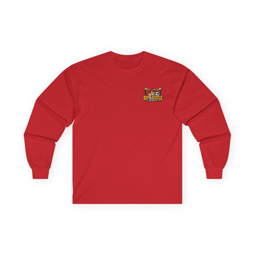 Long Sleeve Tee — 'Sea Squirrel' Beach Cartoon Graphic