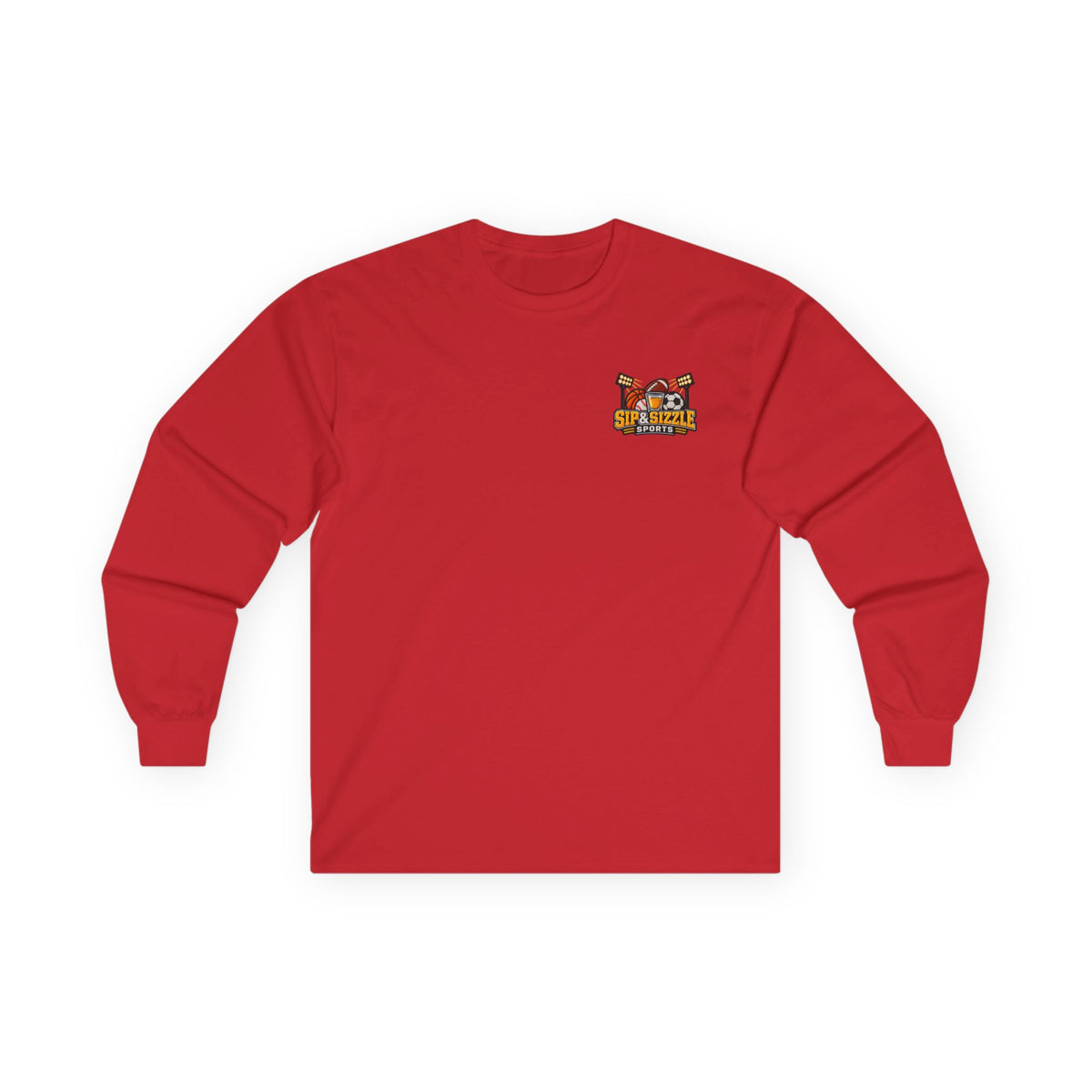 Long Sleeve Tee — 'Sea Squirrel' Beach Cartoon Graphic