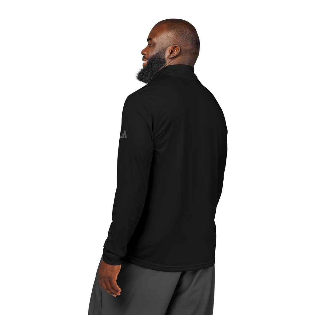 Embroidered Cheetah Patch Quarter-Zip Pullover