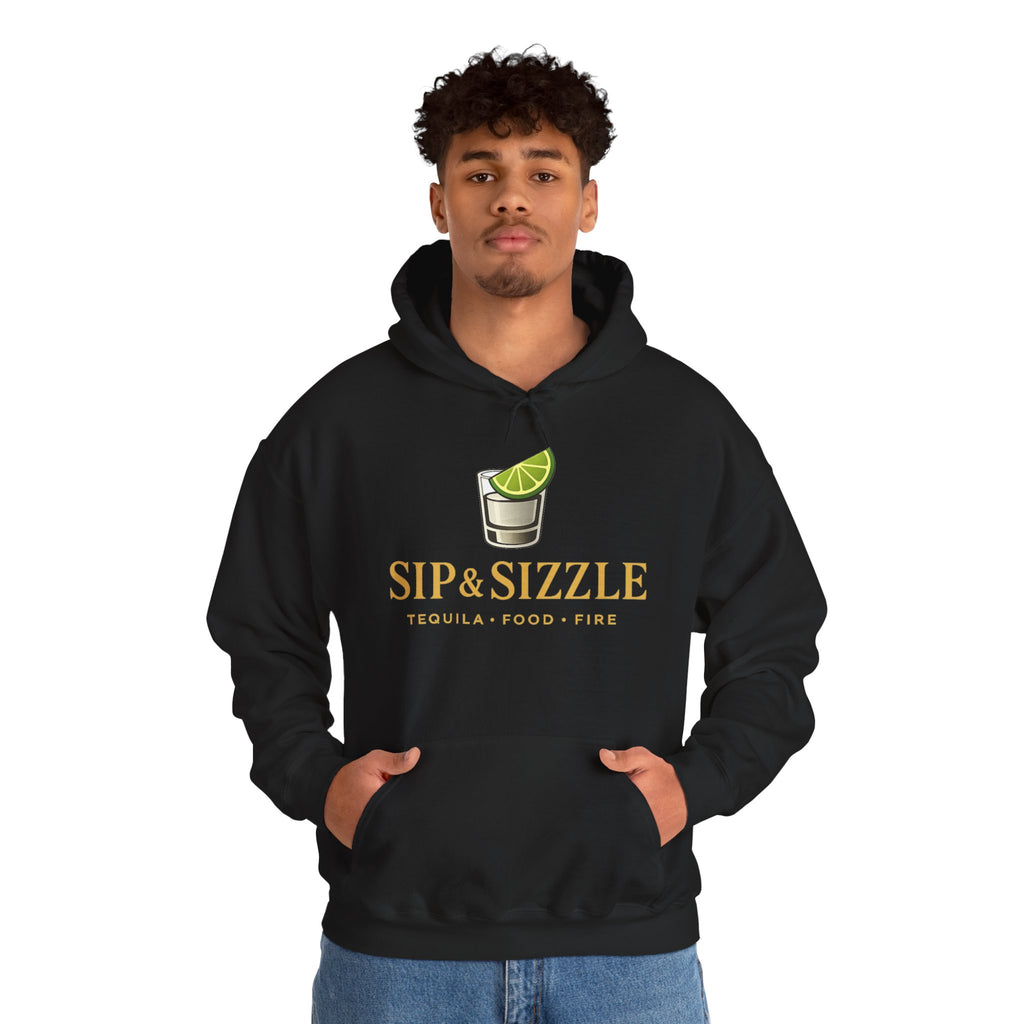 Sip & Sizzle Hoodie — Tequila Lime Shot Graphic Pullover