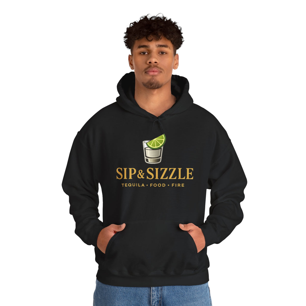 Sip & Sizzle Hoodie — Tequila Lime Shot Graphic Pullover