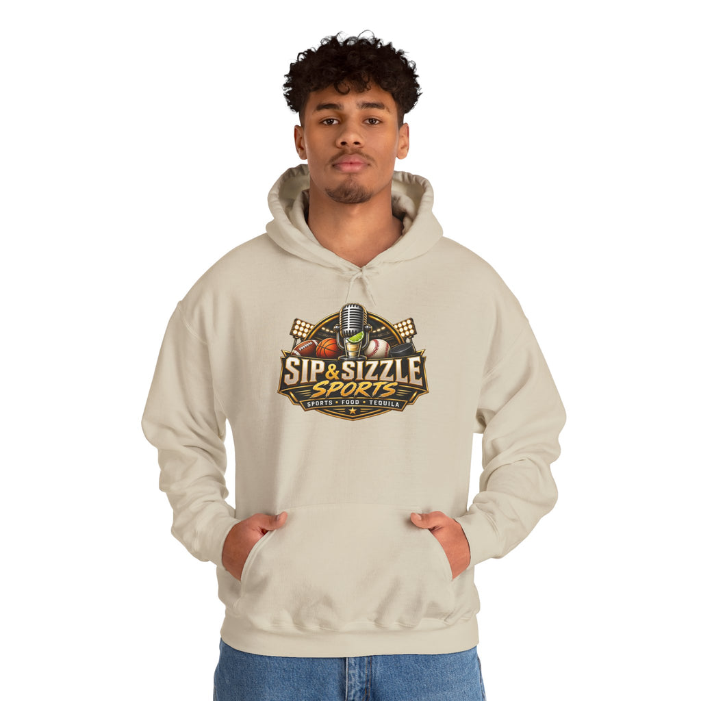 Copy of Copy of Sip & Sizzle Sports Hoodie — Sports Podcast Logo Pullover