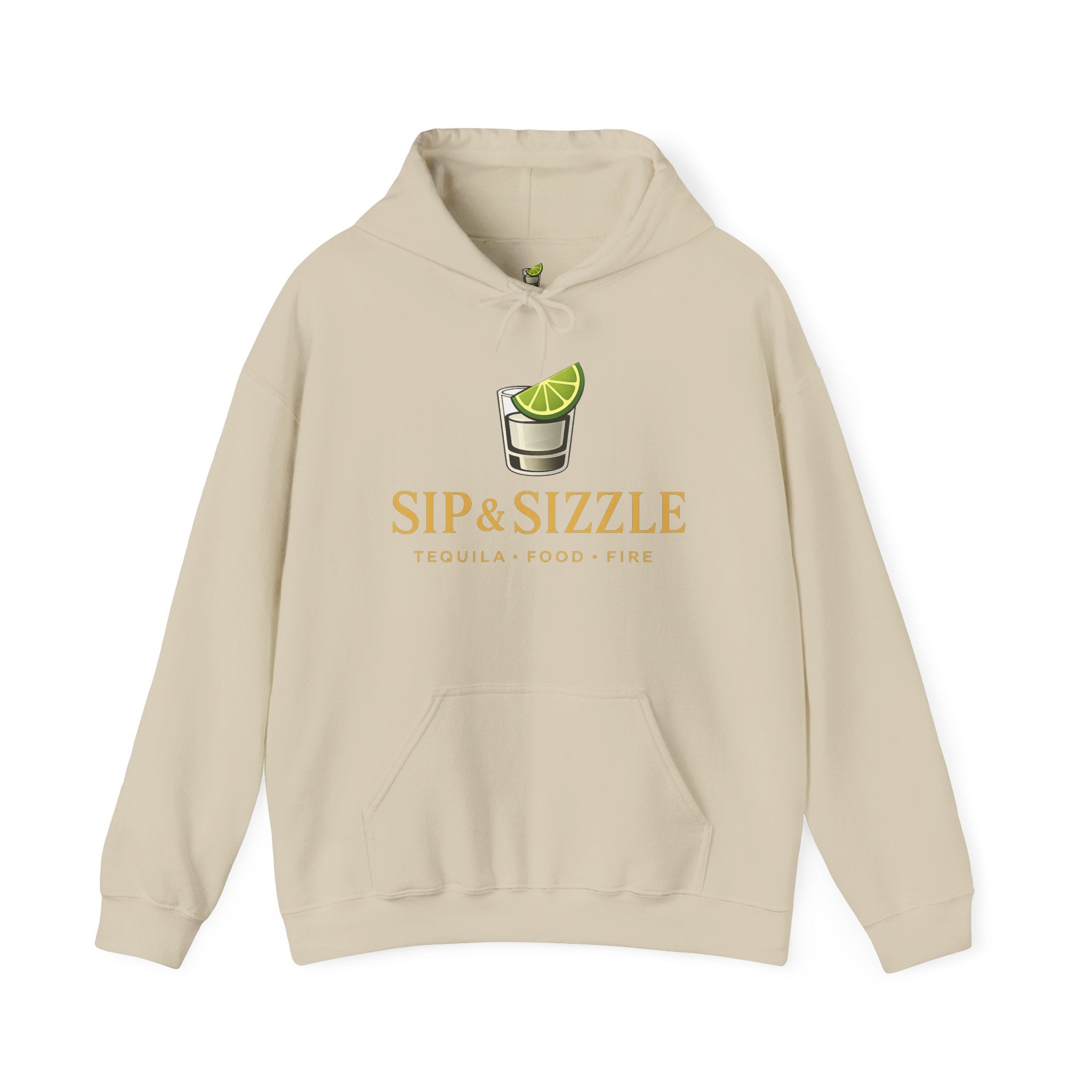 Sip & Sizzle Hoodie — Tequila Lime Shot Graphic Pullover