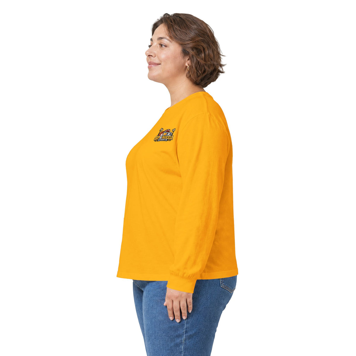 Long Sleeve Tee — 'Sea Squirrel' Beach Cartoon Graphic