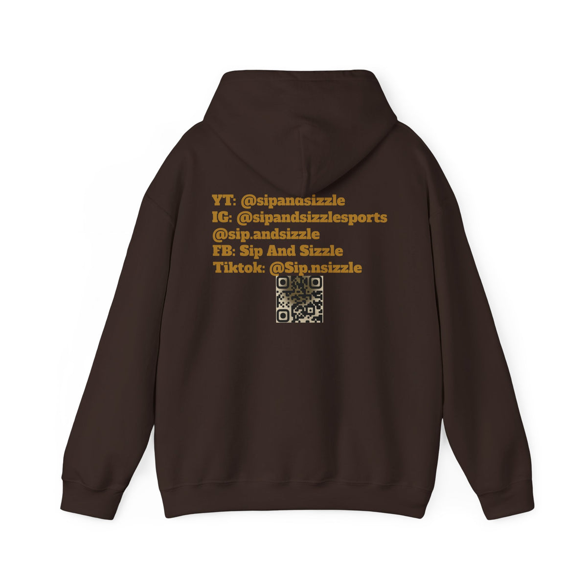 Copy of Sip & Sizzle Sports Hoodie — Sports Podcast Logo Pullover