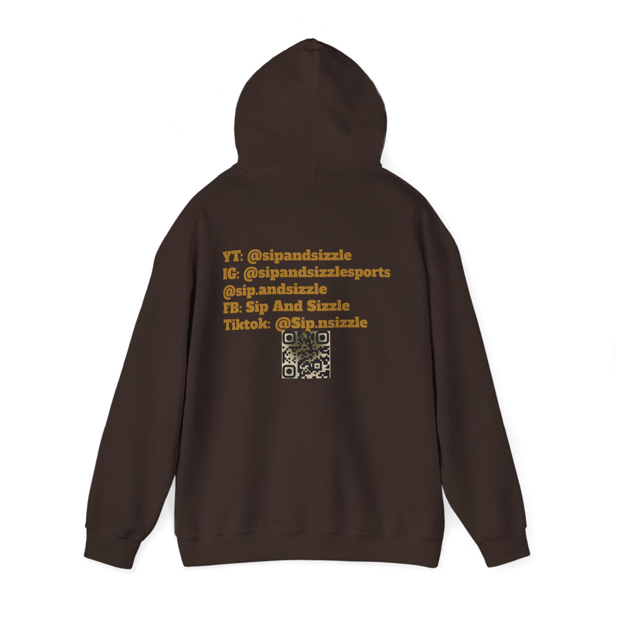 Copy of Sip & Sizzle Sports Hoodie — Sports Podcast Logo Pullover