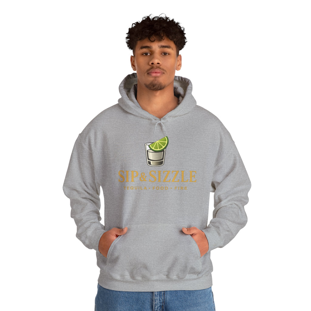 Sip & Sizzle Hoodie — Tequila Lime Shot Graphic Pullover