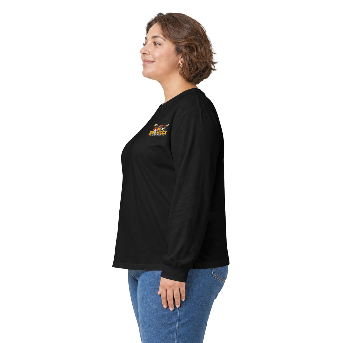 Long Sleeve Tee — 'Sea Squirrel' Beach Cartoon Graphic