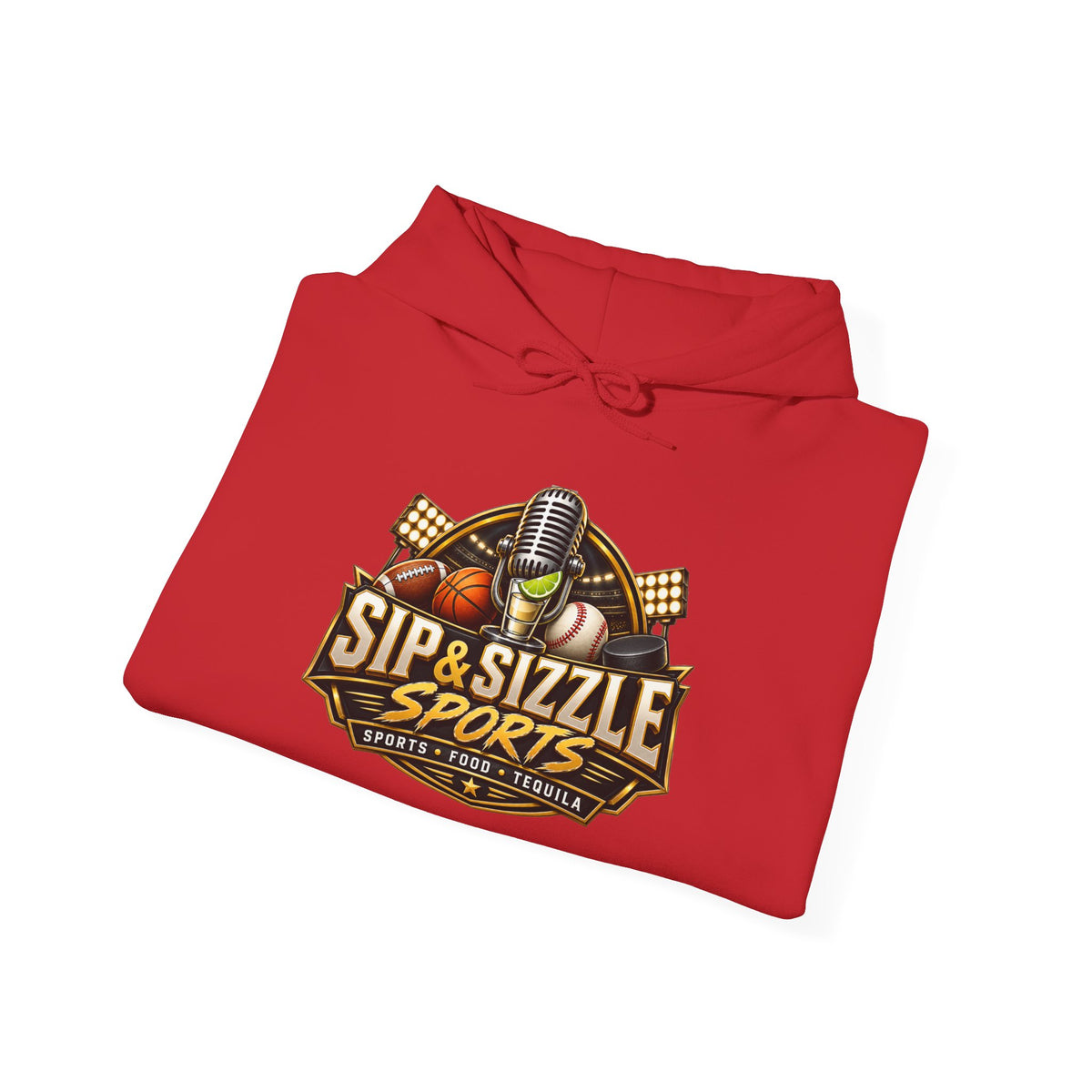 Copy of Copy of Sip & Sizzle Sports Hoodie — Sports Podcast Logo Pullover