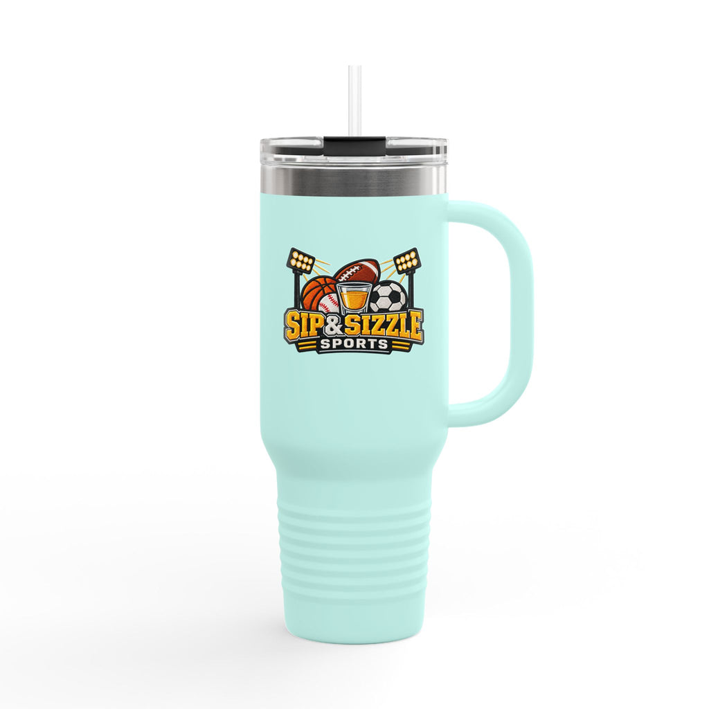 Sports Logo 40oz Insulated Travel Mug - 'Sip & Sizzle' Cold/Hot Tumbler