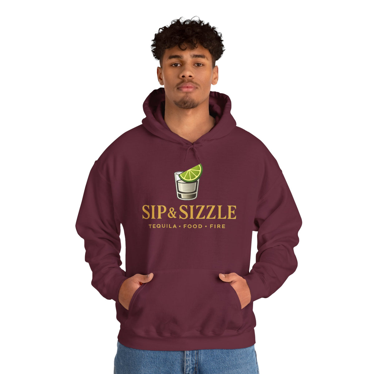 Sip & Sizzle Hoodie — Tequila Lime Shot Graphic Pullover