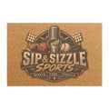 Sip & Sizzle Sports Doormat – Sports, Food & Tequila Bar Entrance Mat
