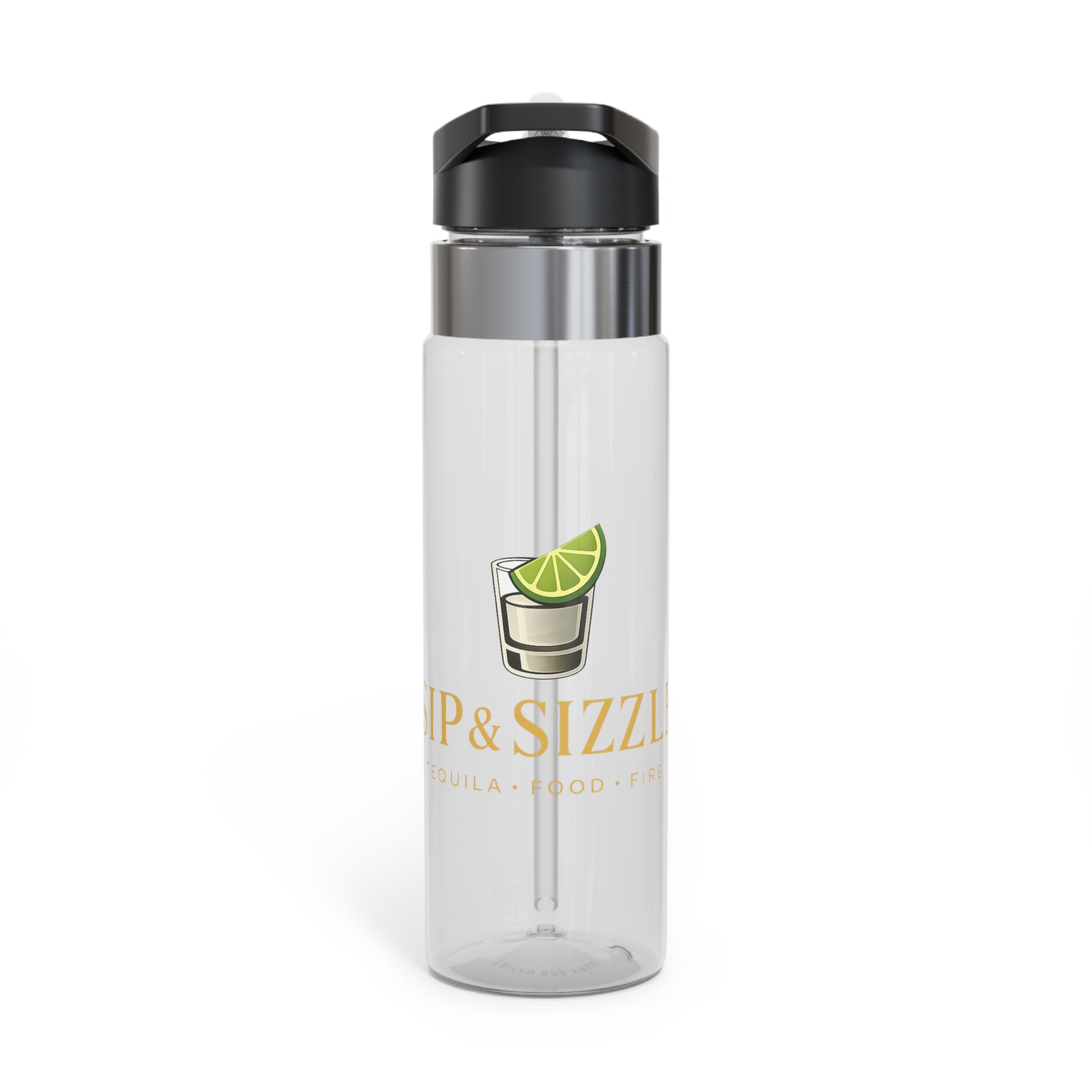 20oz Tritan Sport Bottle — 'Sip & Sizzle' Lime Cocktail Graphic