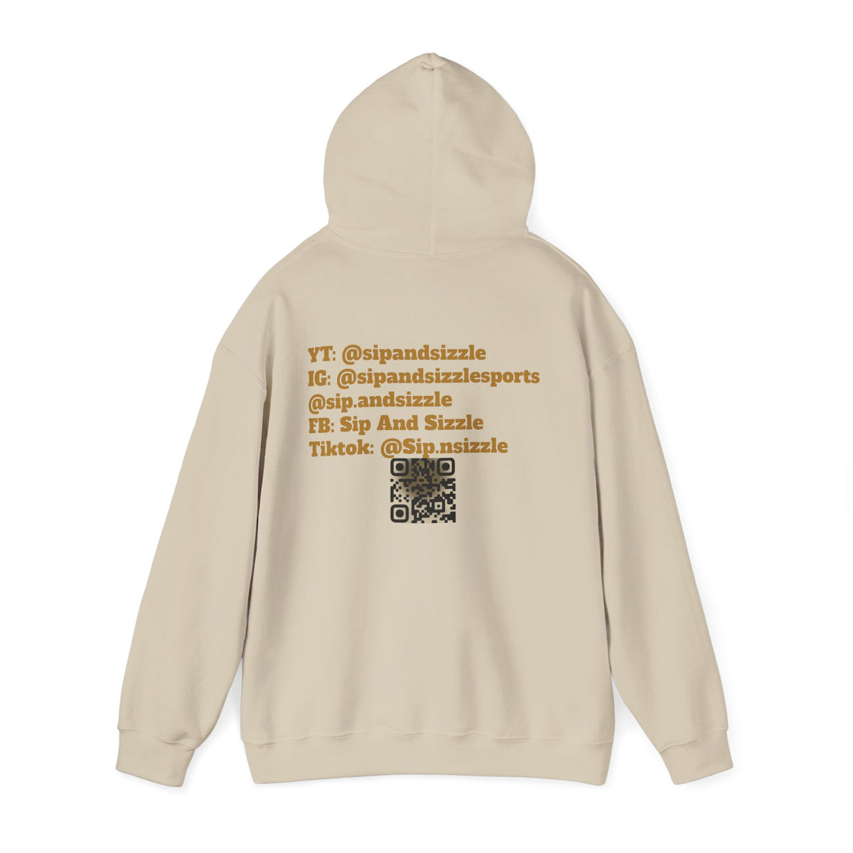 Copy of Sip & Sizzle Sports Hoodie — Sports Podcast Logo Pullover