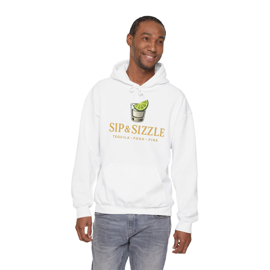 Sip & Sizzle Hoodie — Tequila Lime Shot Graphic Pullover