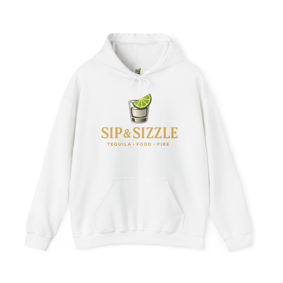 Sip & Sizzle Hoodie — Tequila Lime Shot Graphic Pullover