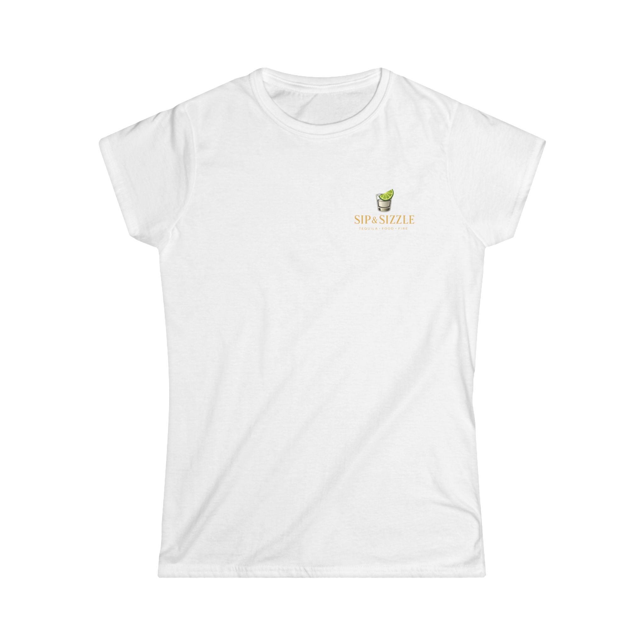 Women's Tee — "Sip & Savor" Mini Coffee Cup Graphic