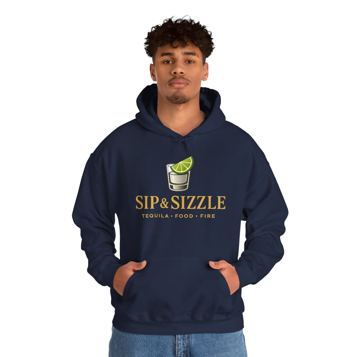 Sip & Sizzle Hoodie — Tequila Lime Shot Graphic Pullover