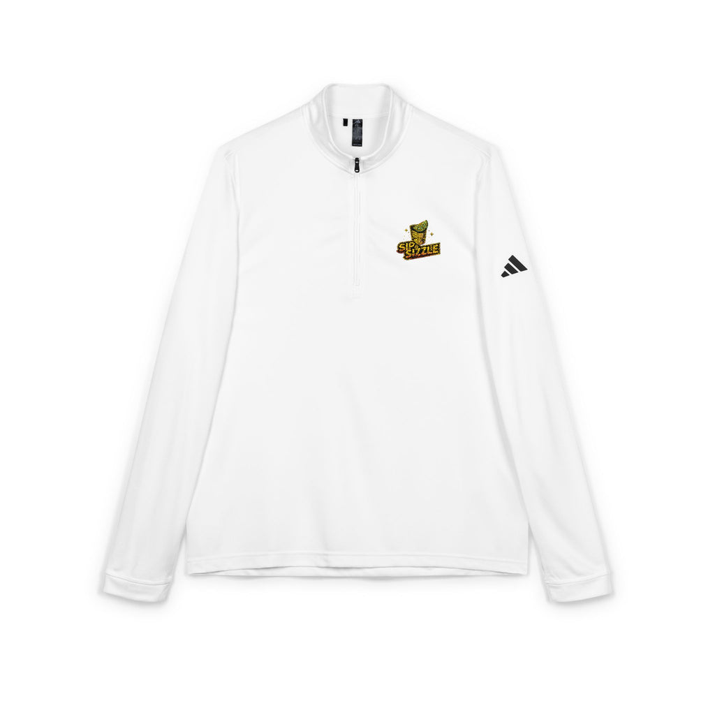 Embroidered Cheetah Patch Quarter-Zip Pullover