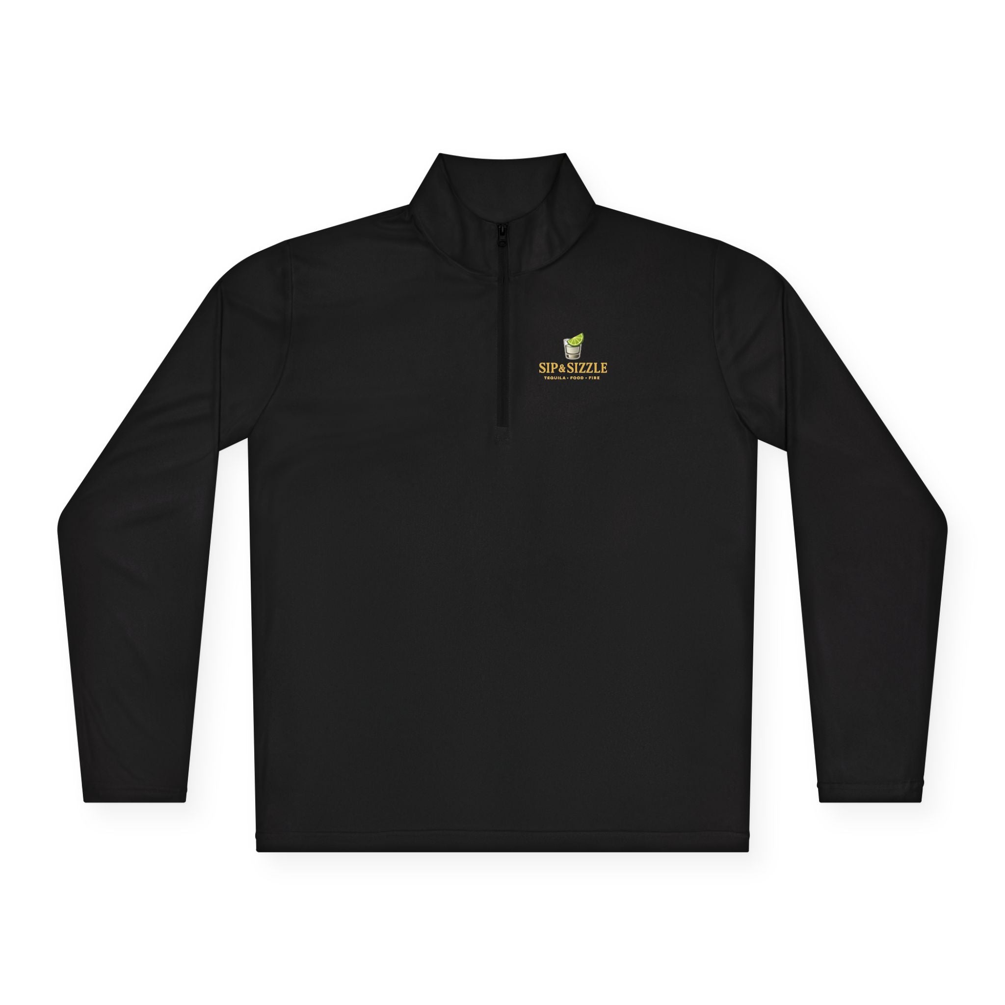 Quarter-Zip Pullover — "Sip & Sizzle" Avocado Bar Logo