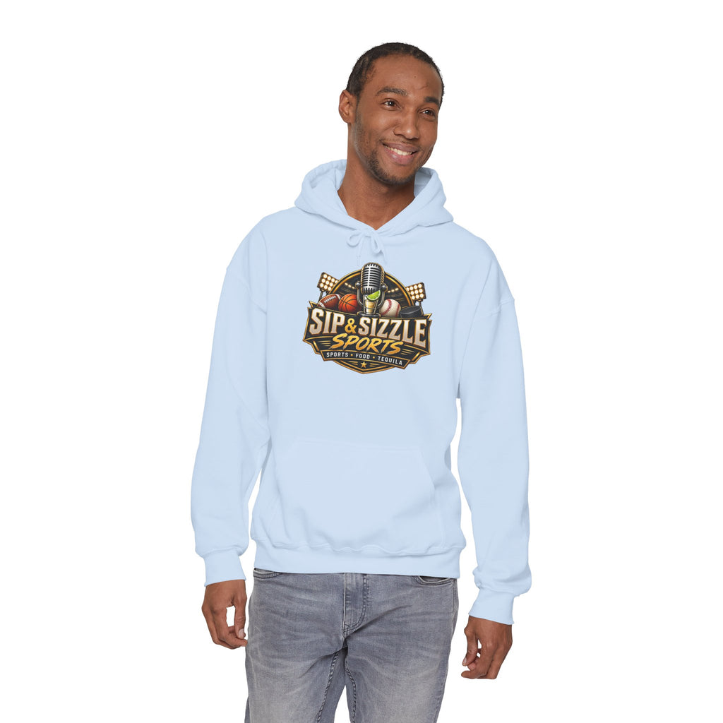 Copy of Copy of Sip & Sizzle Sports Hoodie — Sports Podcast Logo Pullover