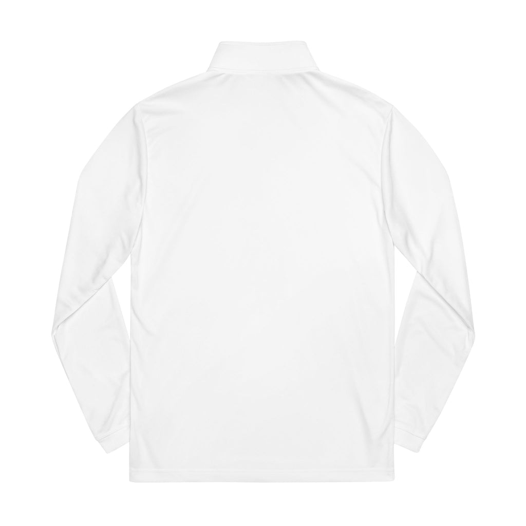 Embroidered Cheetah Patch Quarter-Zip Pullover