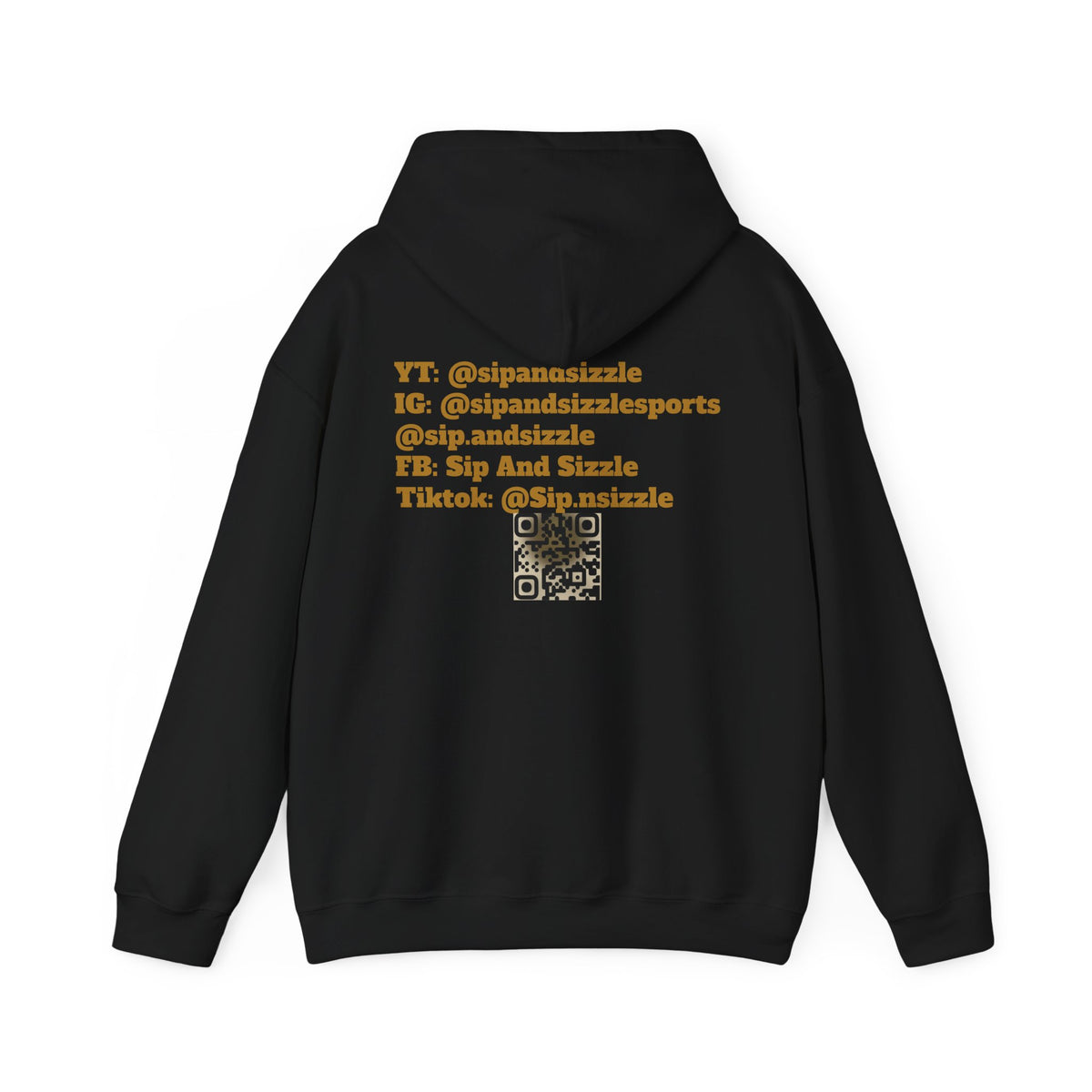 Copy of Sip & Sizzle Sports Hoodie — Sports Podcast Logo Pullover