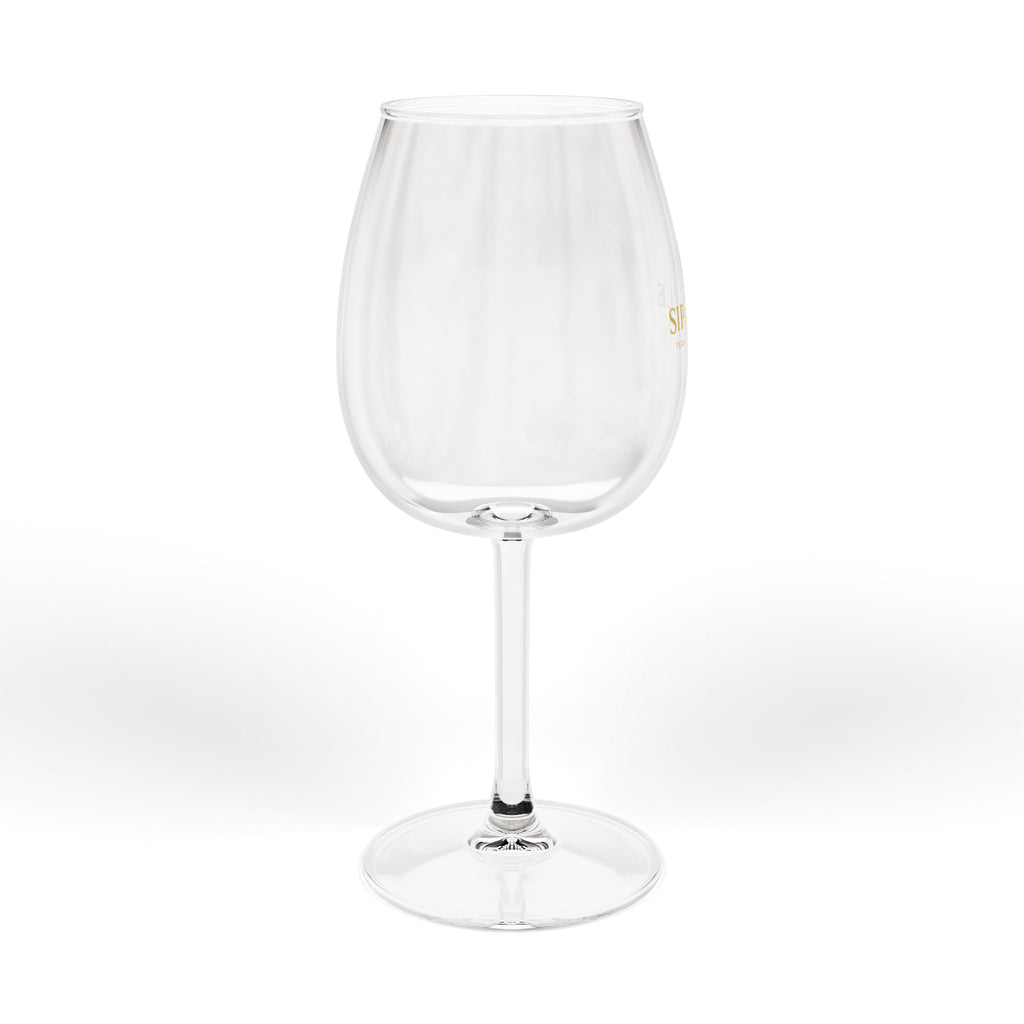 Sip & Sizzle 12oz Wine Glass – Gold Logo Cocktail & Wine Stemware