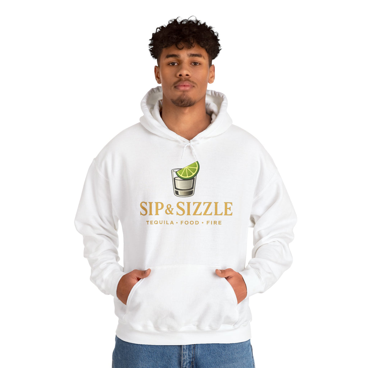 Sip & Sizzle Hoodie — Tequila Lime Shot Graphic Pullover