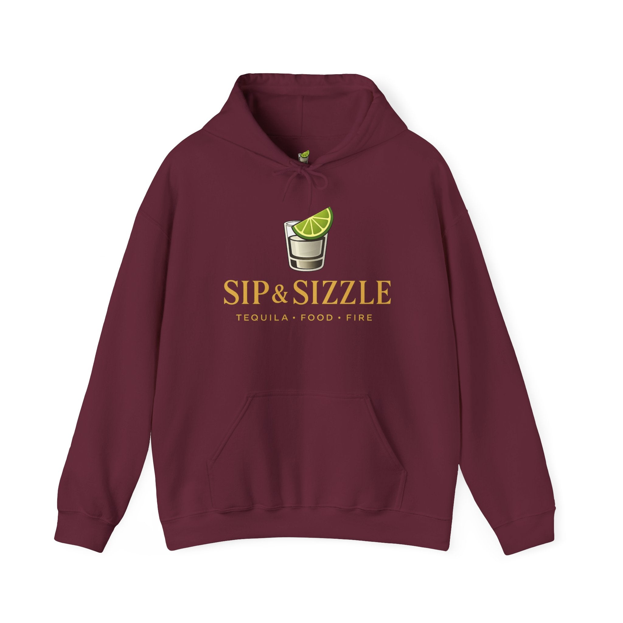 Sip & Sizzle Hoodie — Tequila Lime Shot Graphic Pullover