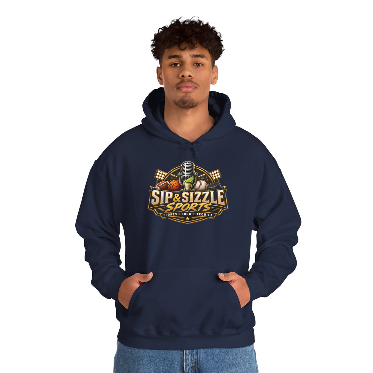 Copy of Copy of Sip & Sizzle Sports Hoodie — Sports Podcast Logo Pullover