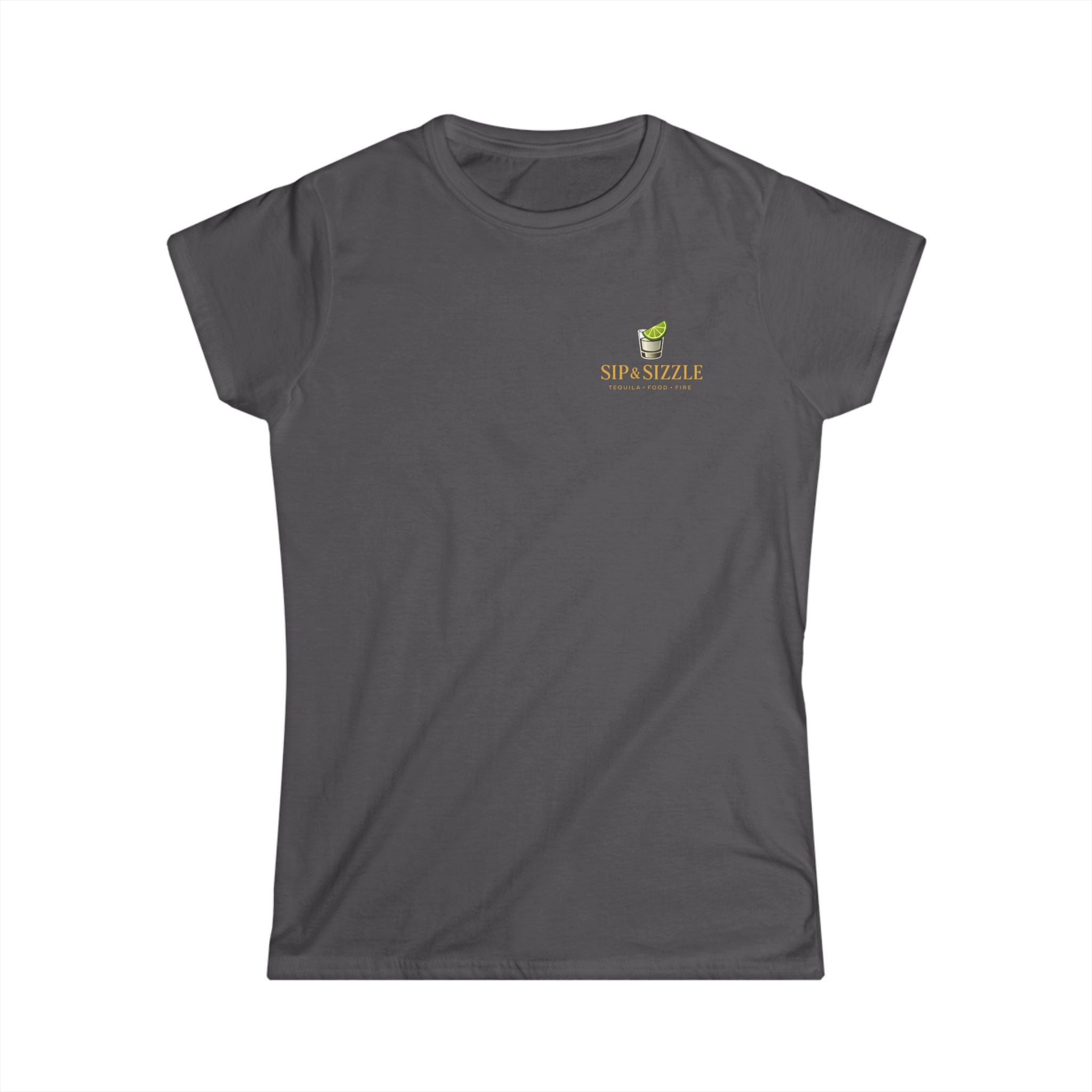 Women's Tee — "Sip & Savor" Mini Coffee Cup Graphic