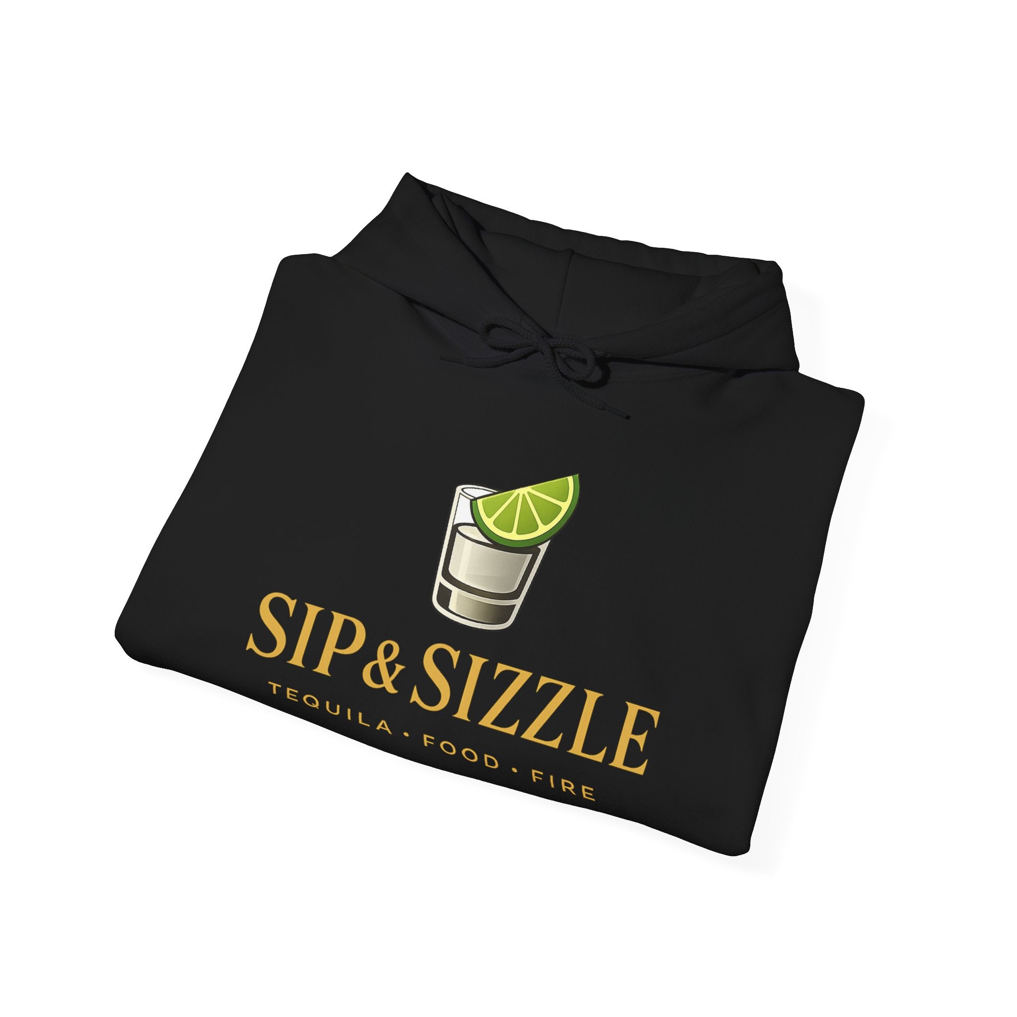 Sip & Sizzle Hoodie — Tequila Lime Shot Graphic Pullover