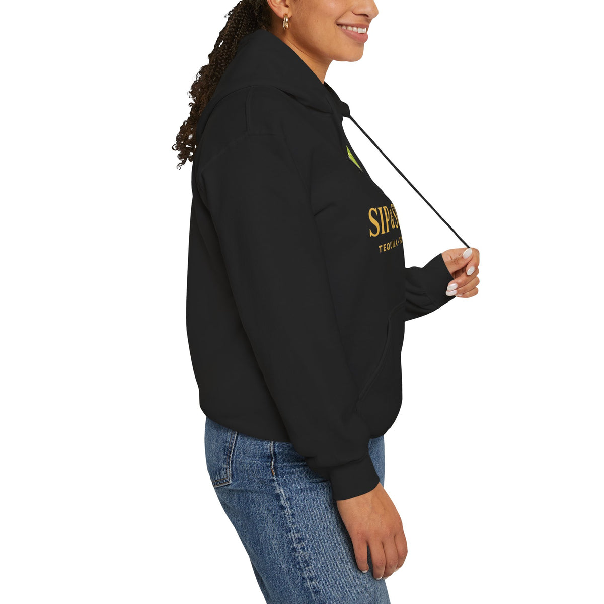 Sip & Sizzle Hoodie — Tequila Lime Shot Graphic Pullover