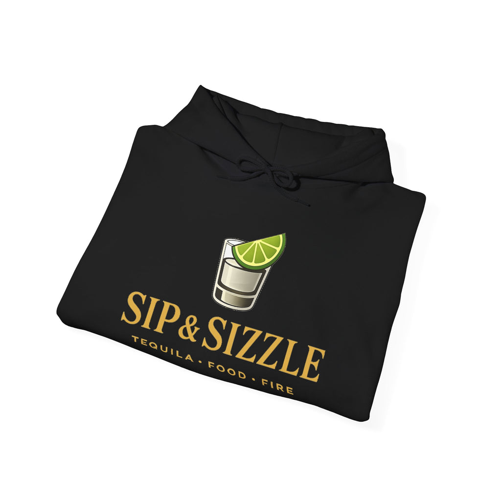 Sip & Sizzle Hoodie — Tequila Lime Shot Graphic Pullover