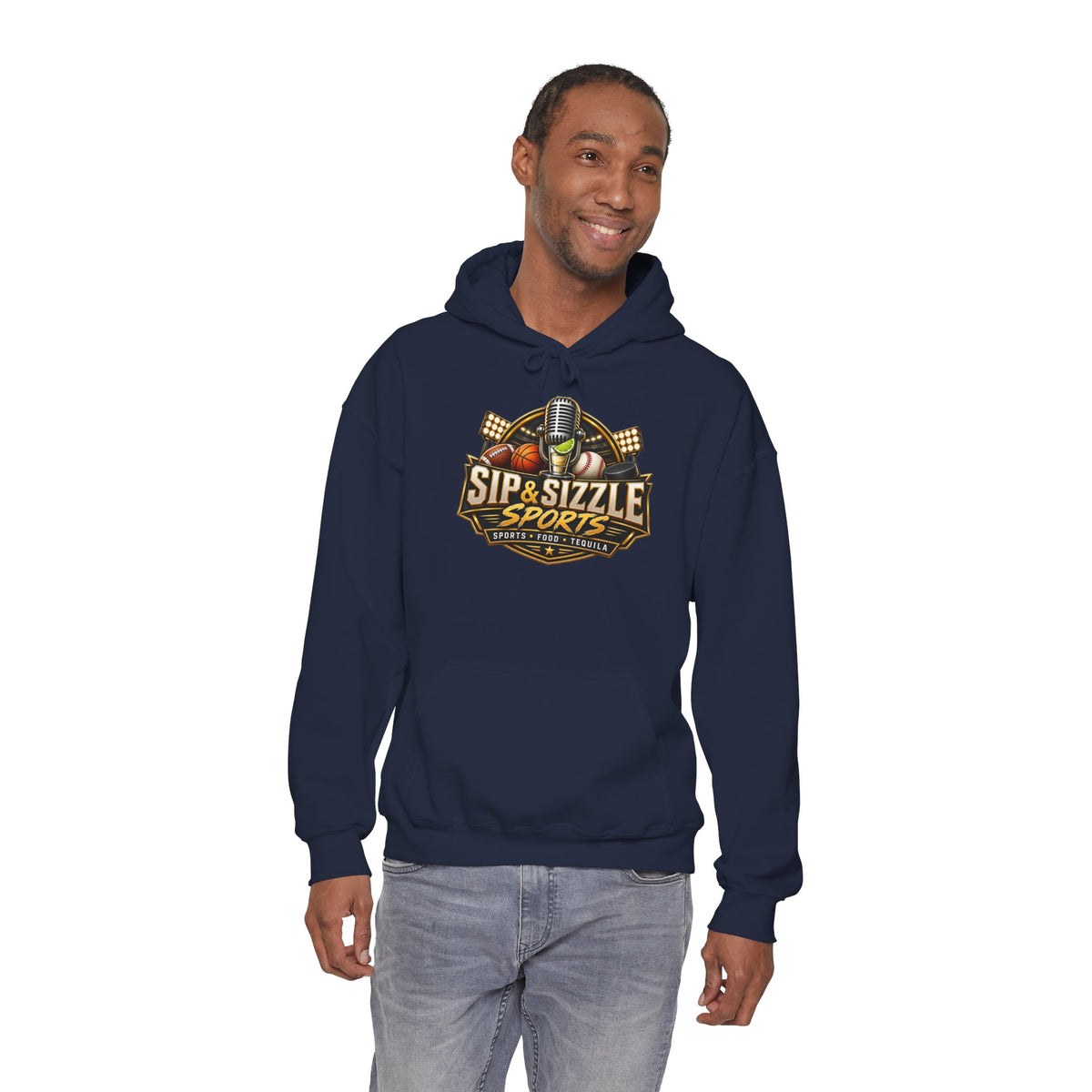 Copy of Copy of Sip & Sizzle Sports Hoodie — Sports Podcast Logo Pullover