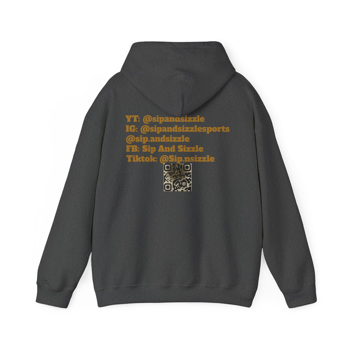 Copy of Sip & Sizzle Sports Hoodie — Sports Podcast Logo Pullover