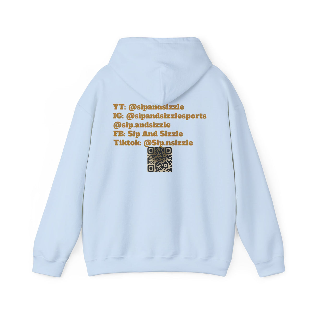 Copy of Sip & Sizzle Sports Hoodie — Sports Podcast Logo Pullover