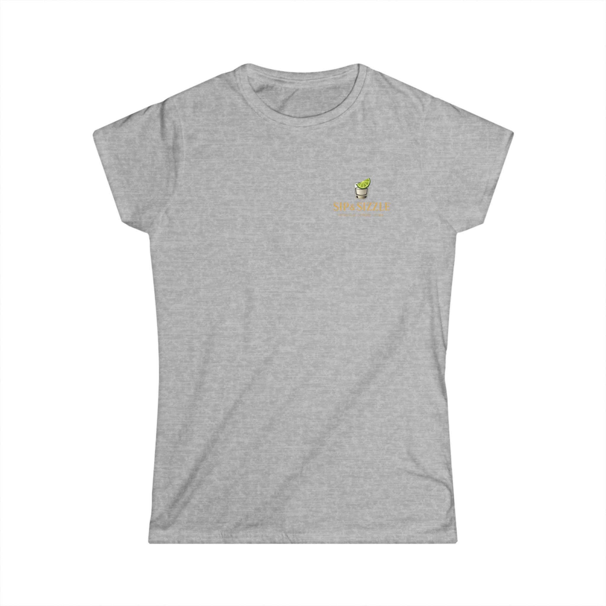 Women's Tee — "Sip & Savor" Mini Coffee Cup Graphic