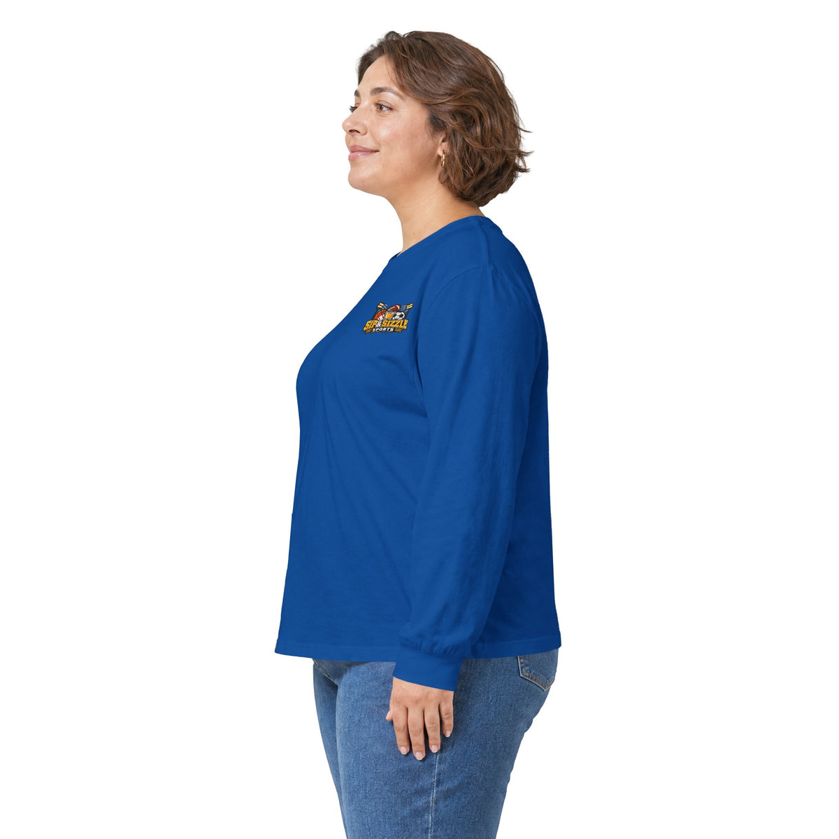 Long Sleeve Tee — 'Sea Squirrel' Beach Cartoon Graphic