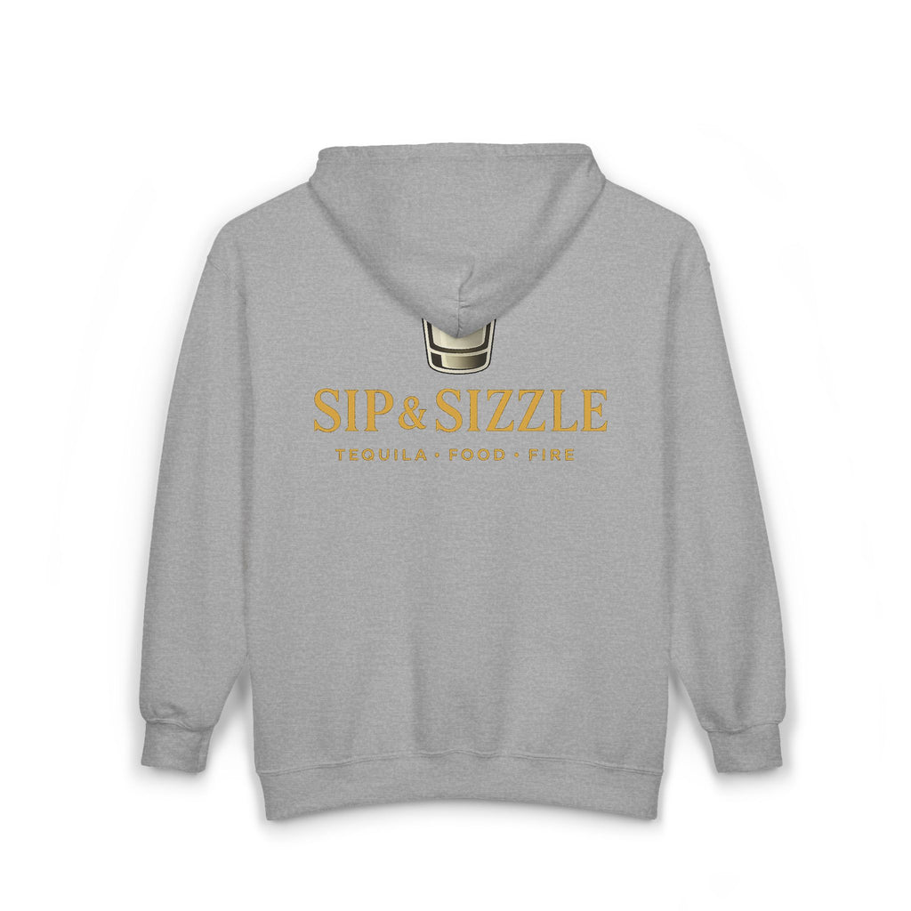 Sip & Sizzle Zip Hoodie — Tequila Bar Logo Jacket
