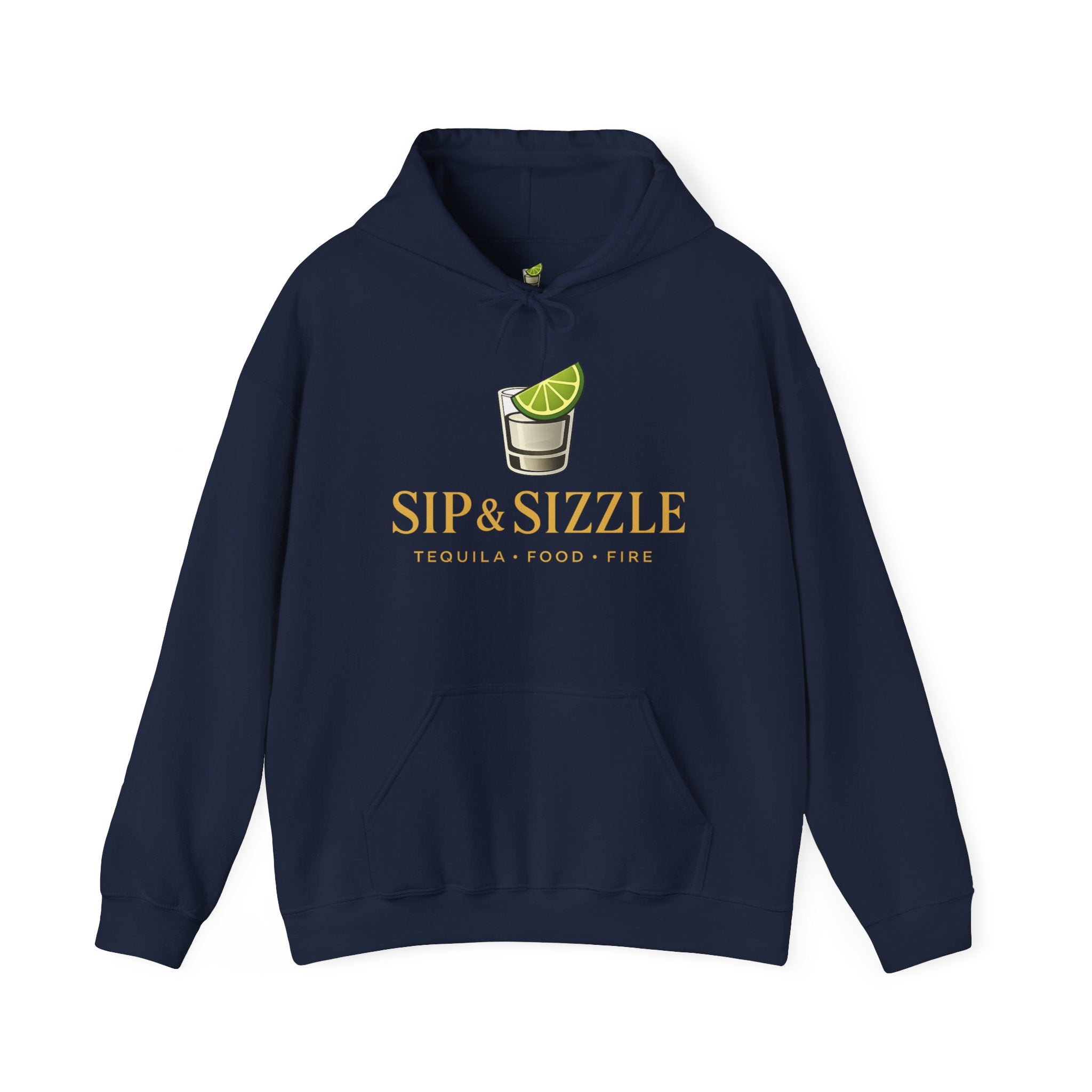 Sip & Sizzle Hoodie — Tequila Lime Shot Graphic Pullover