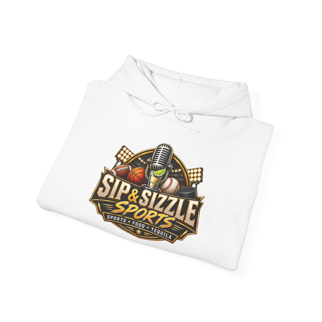 Copy of Copy of Sip & Sizzle Sports Hoodie — Sports Podcast Logo Pullover